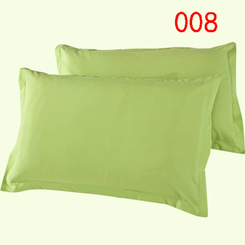 Solid Green 1Pcs 2Pcs Polyester Single Pillowcases 48x74cm 48*74cm