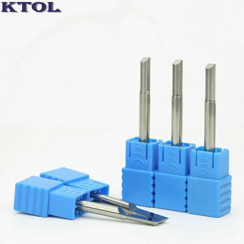 One Straight Flute Milling Cutters for Wood Carving Tungsten Carbide End Mills Straight CNC Router Bits Woodworking Tool