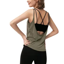 MrY, новинка, для фитнеса, женский дышащий Топ для йоги, для тренажерного зала, для тренировок, майка с открытой спиной, футболка, профессиональный Топ для йоги, жилет без рукавов