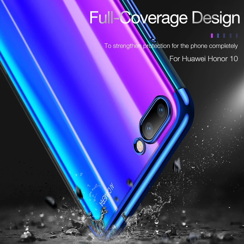 Прозрачный мягкий силиконовый чехол для Huawei Honor 10 тонкий накладка 10Lite 8 9X 20 Pro