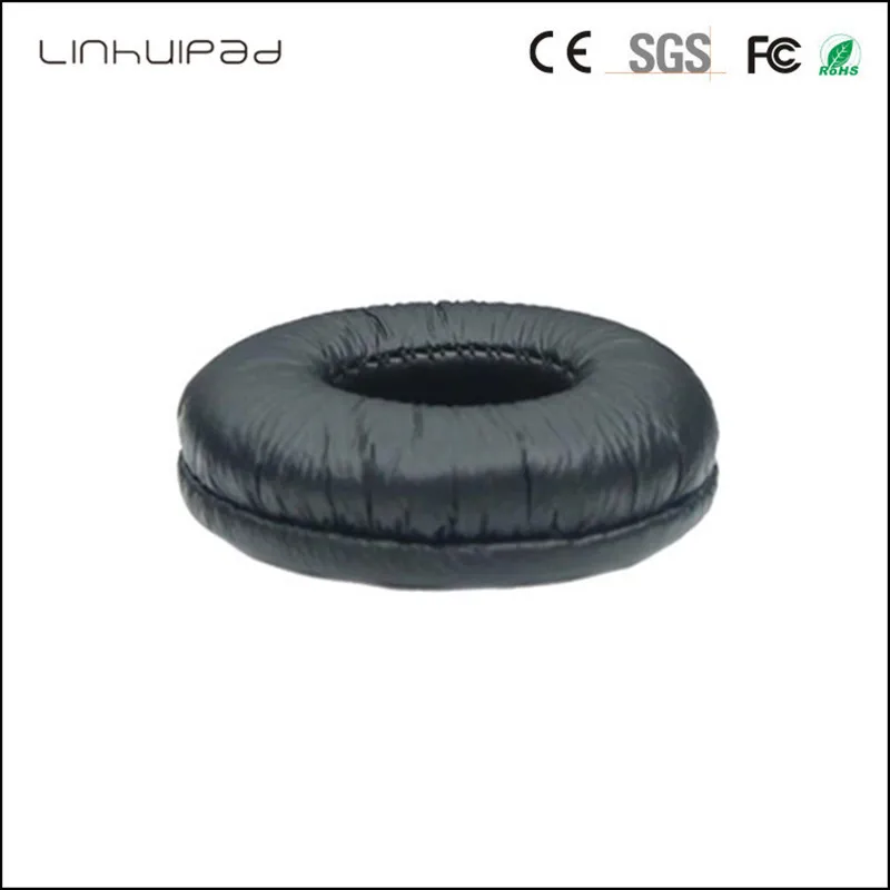 Linhuipad 60MM leatherette ear cushion headphone ear pads headphone covers for Rapoo H6060 H8000 ATH ES66 headphone 2pair lot