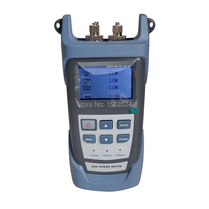 

Brand New English Version PON Optical Power Meter for EPON GPON xPON ONT/OLT 1310/1490/1550nm