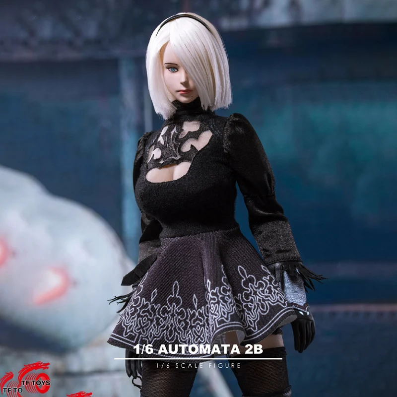 TF TOYS TF01 1/6 Scale Robot Female Dress F AUTO Age YoRHa 2B NieR Neal: Mechanical Girl Head Clothing Suit No Body 12
