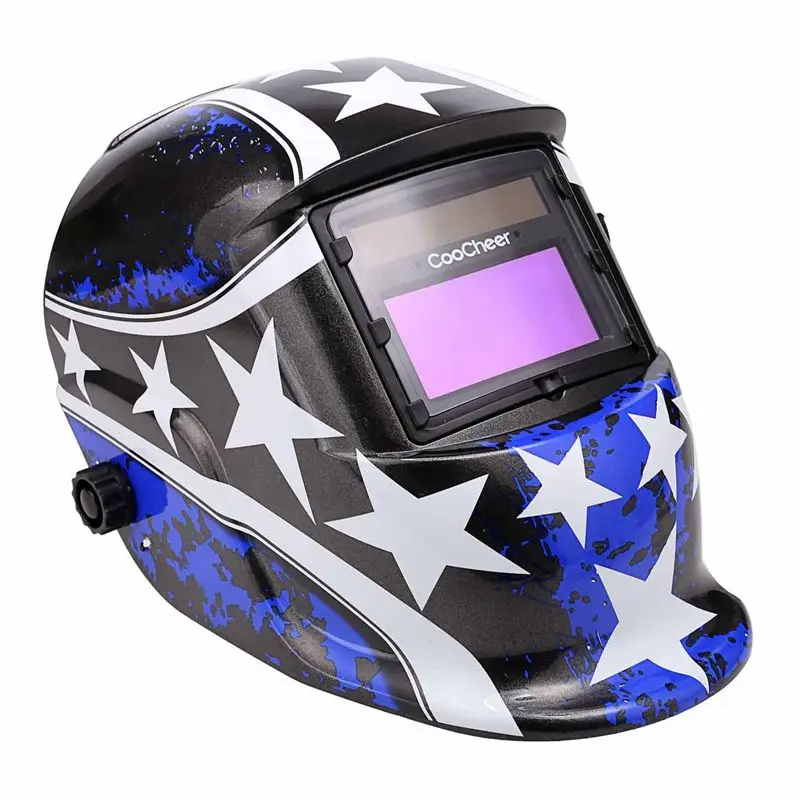 

Auto Darkening Welding Helmet With Solar Powered Adjustable MIG TIG ARC Professional Welding Mask (Star)