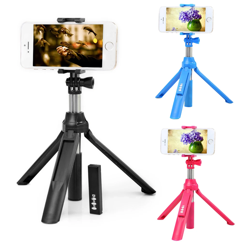 Handheld Mini Tripod 3 in 1 Phone Holder Bluetooth Wireless Remote