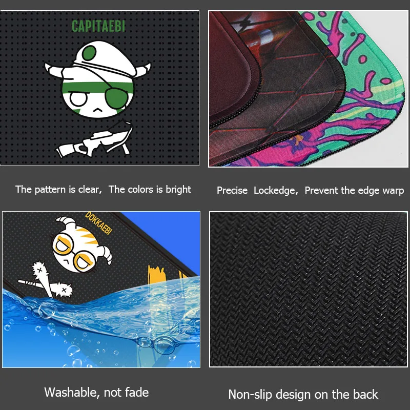 Sovawin Rainbow Six Siege Mouse Pad Rubber 800x300mm Super Large Computer Mouse Pads Gaming Keyboard Mat XL for Desk Laptop PC