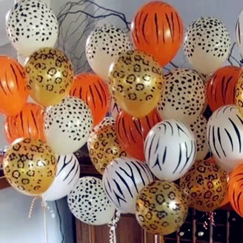 

20pcs Birthday Animal Latex Balloons Tiger Zebra Dog Safari Party Jungle Party ballons Birthday Party Decor Kids birthday Globos