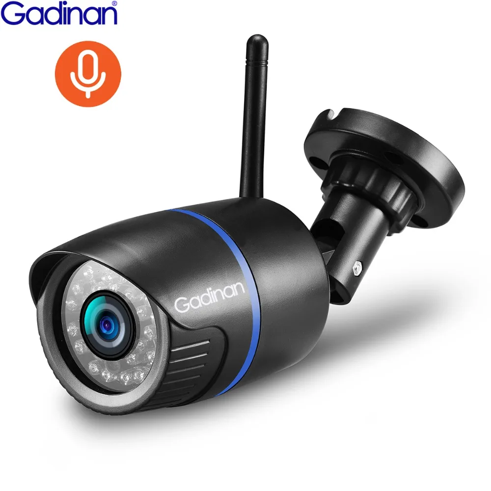 Gadinan Wi Fi аудио 1080P 960P 720P Беспроводная ip камера микрофон ИК наблюдения наружное