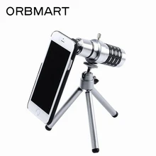 ORBMART 12X оптический зум телескоп объектив с задняя крышка чехол для Apple iPhone 7 7 Plus