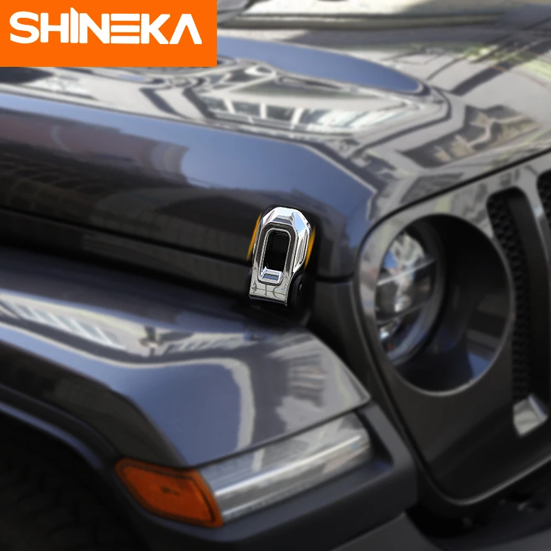 SHINEKA Автомобильная наклейка s для Jeep Wrangler JL 2018 декоративная хромированная на