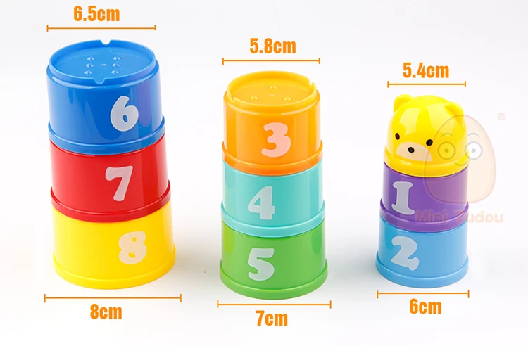 Baby Toys Multifunctional Learning Cube With Clock Sort Geometric Blocks Stacking Cups Early Educational Toy For Kids