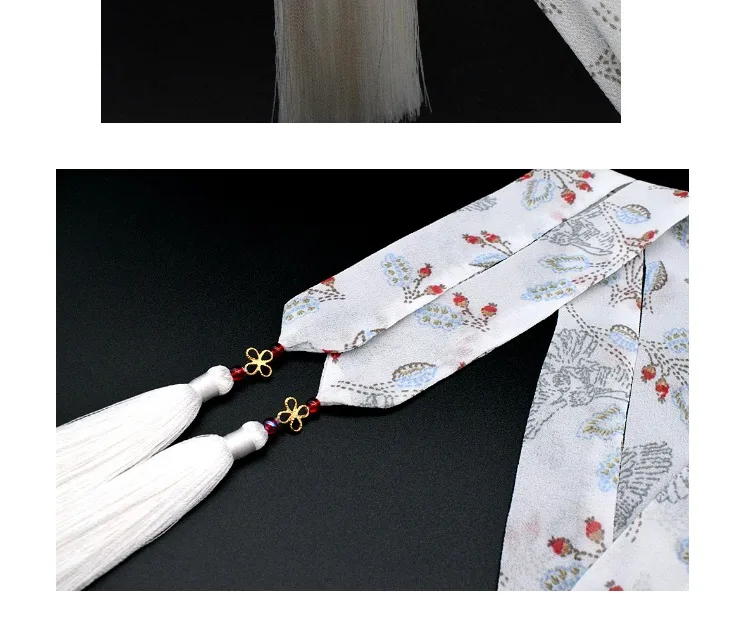 Hanfu с античной шины ленты шифон бахрома на ленте костюм интимные аксессуары cos волос Веревка