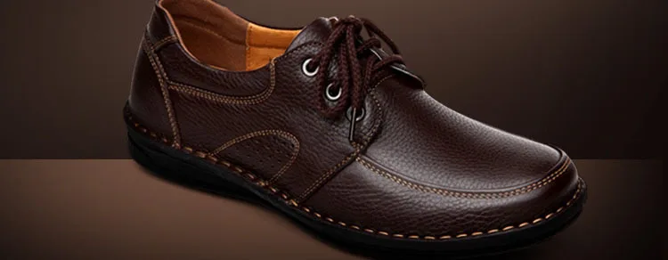 Mazefeng/Новинка года; мужская повседневная обувь из натуральной кожи; модные мужские туфли на плоской подошве с круглым носком; удобная мягкая обувь для папы; Мужские модельные туфли