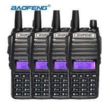 4pcs/lot New BAOFENG UV-82 portable two way radio VHF/UHF 136-174/400-520MHz Dual Band Radio UV82 Walkie Talkie Transceiver
