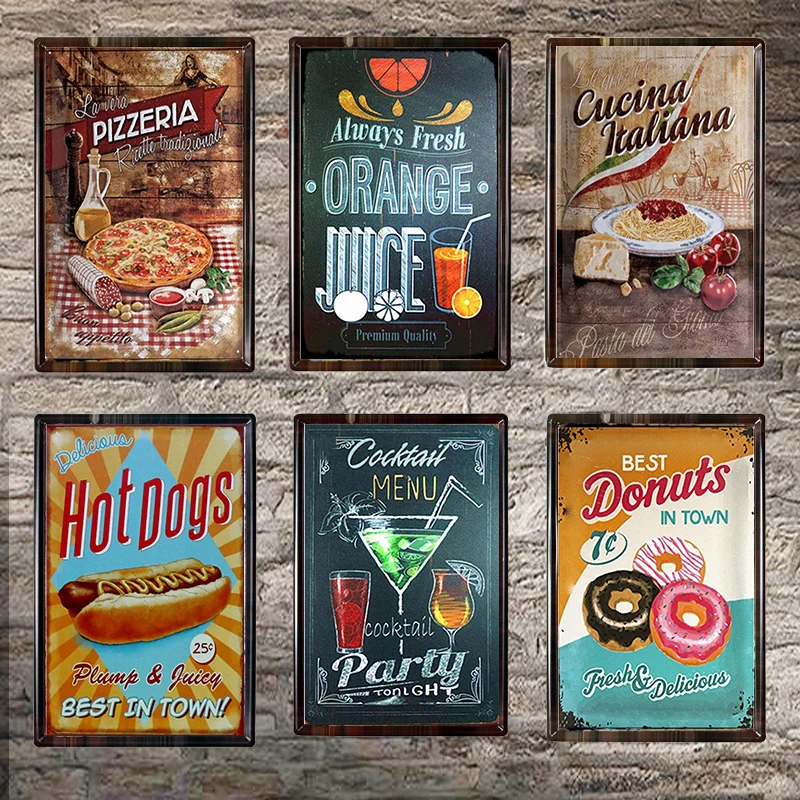 

Best Donuts Vintage Wall Decor Art Metal Tin Signs Pub Tavern Retro Decorative Plates Metal Poster 1001(748)
