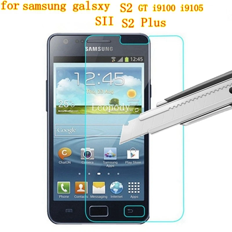 

Tempered Glass For Samsung Galaxy S2 GT i9100 S II SII S 2 Screen Protector sklo glas Film en verre For Galaxy S2 plus i9105