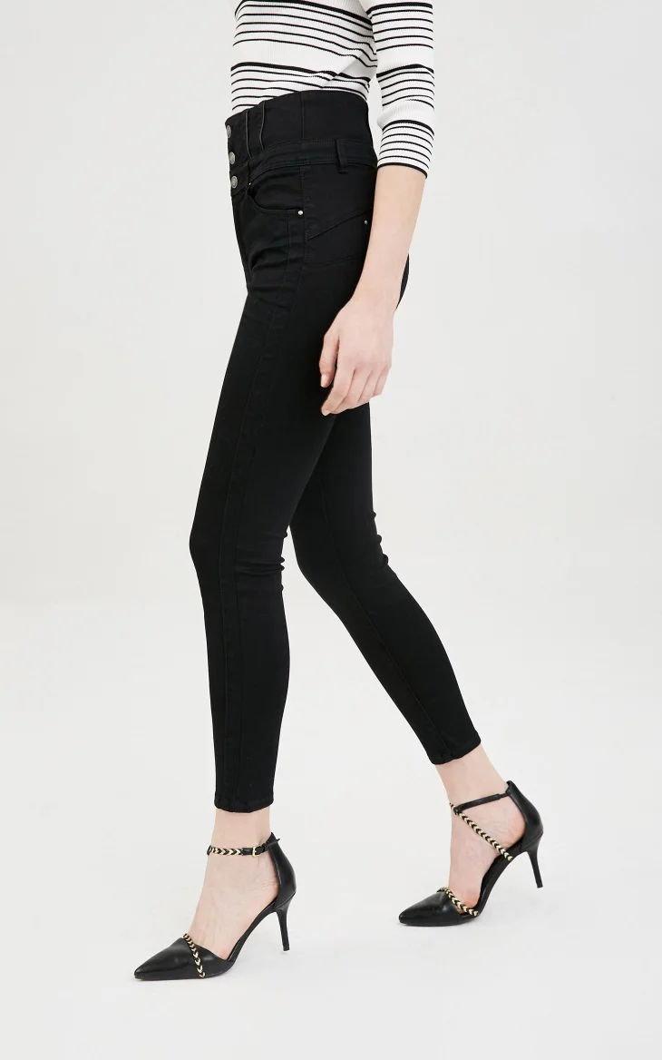 Vero Moda новые джинсовые брюки-карандаш длиной до щиколотки с высокой талией для женщин джинсы женские| 318149516