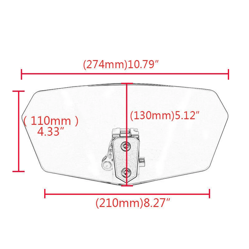Мотоцикл лобовое стекло расширение спойлер дефлектор ветрового стекла Регулируемый зажим