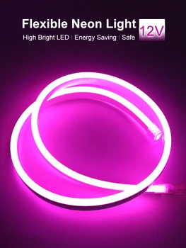 

LED Strip 12V Neon Light RGB Flexible Waterproof Diode Tape DC Low Voltage Ribbon Lights Ledstrip Ambilight Neon LED Stripe JQ