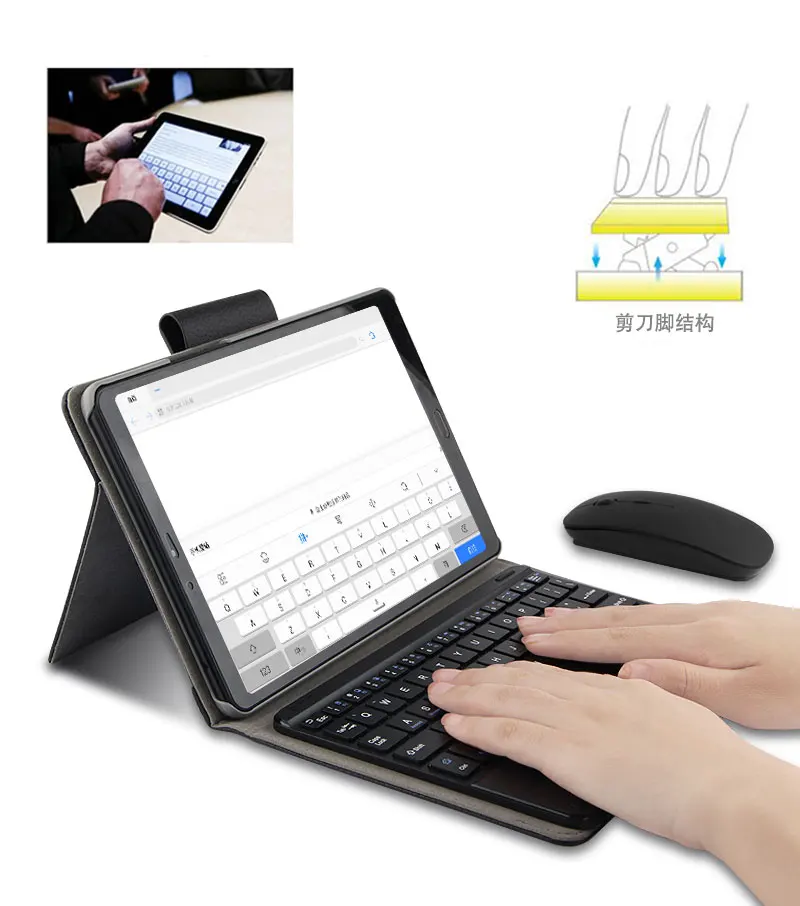 plus sem fio bluetooth teclado capa protetora