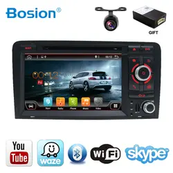 4 ядра 2din Android 7,1 автомобильный DVD/CD-плеер gps-навигация Авторадио Стерео DVD плеер + Navi для Audi A3 S3 2006-2011 Автомобильная Мультимедийная система