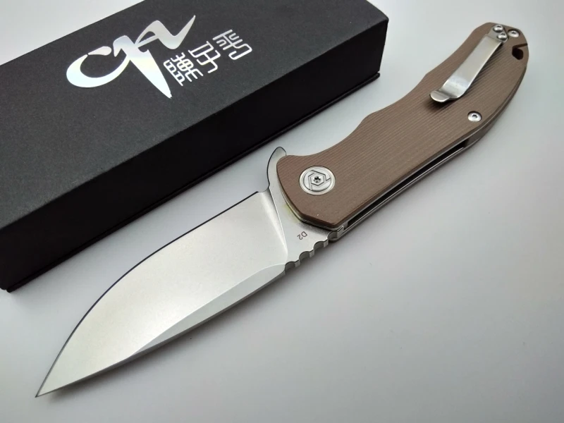 CH tactical folding knife CH3504 G10 handle D2 blade flipper camping hunting survival pocket knives bearing outdoor EDC tools
