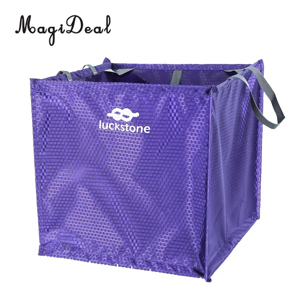 MagiDeal 1Pc Folding Lightweight Nylon Rock Climbing Arborist Throw Line Weight Rope Cord Storagecube Bag Gear Equipment Holder
