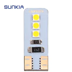 SUNKIA 1 шт. яркие ультратонкие лампы парковочный свет 12 В T10 194 168 W5W LED Замена светодиодный CANBUS Внутреннее освещение 3030 6SMD