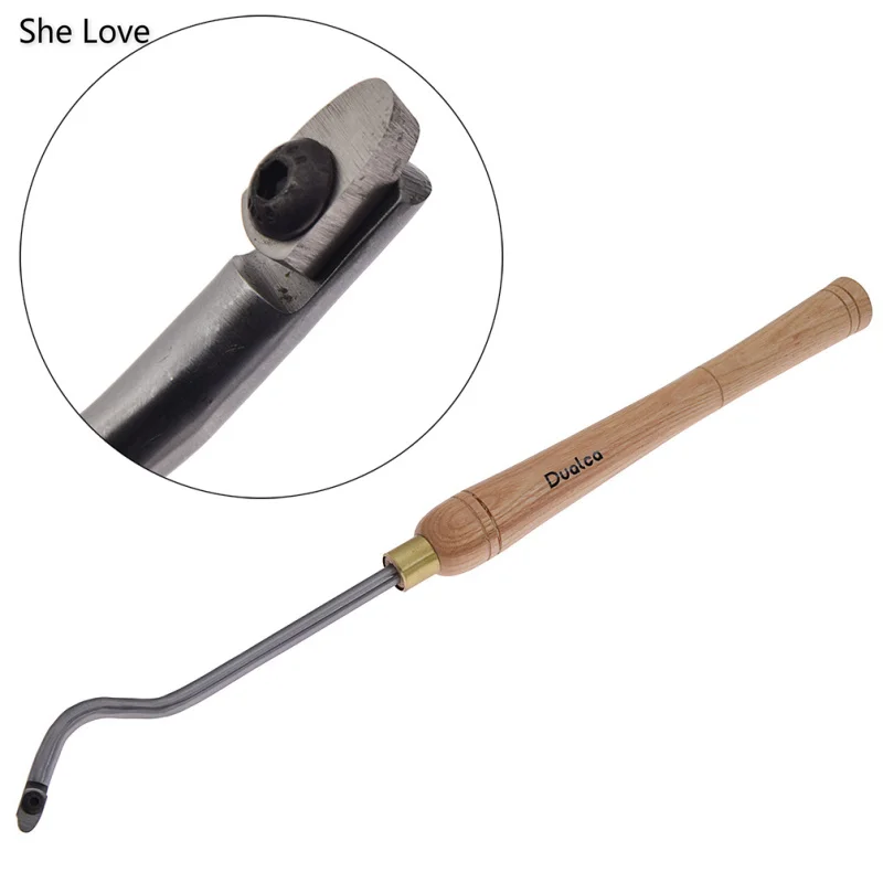 

She Love Leathercraft High Speed Steel Cutter Hollow Woodturning Tool Gouge Replaceable Blade Tools for Carving Wood