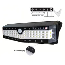 Солнечные огни энергосберегающие супер яркий беспроводной безопасности светодиодный датчик движения аварийный водонепроницаемый широкий угол открытый сад ночь