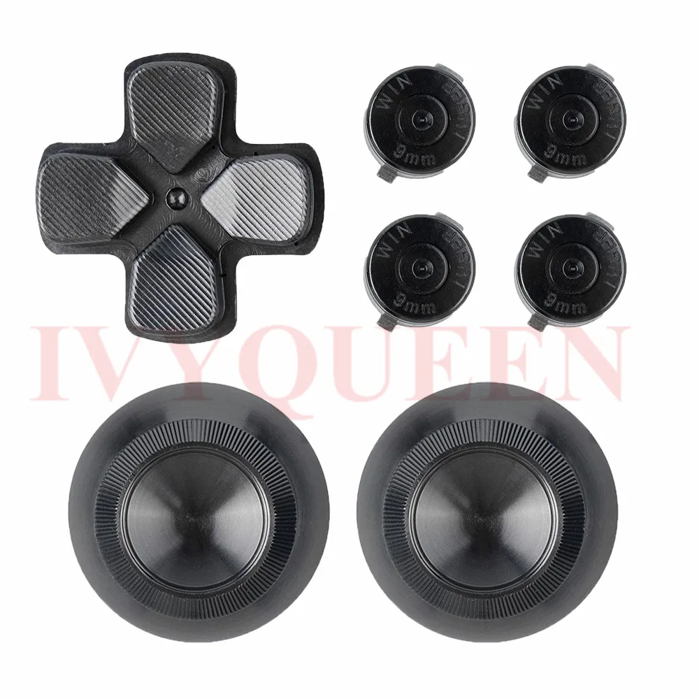 IVYUEEN For Sony PS4 Dualshock 4 Pro Slim Controller Aluminum Alloy Metal Dpad Thumbsticks Buttons Mod Kit for Playstation 4 IVYUEEN For Sony PS4 Dualshock 4 Pro Slim Controller Aluminum Alloy Metal Dpad Thumbsticks Buttons Mod Kit for Playstation 4