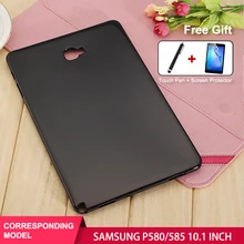SZOXBY для SAMSUNG Galaxy Tab A6, 10,1 дюймов, P580, P585, ТПУ, планшет, противоударный, моющийся чехол, чехол+ прозрачная пленка+ ручка