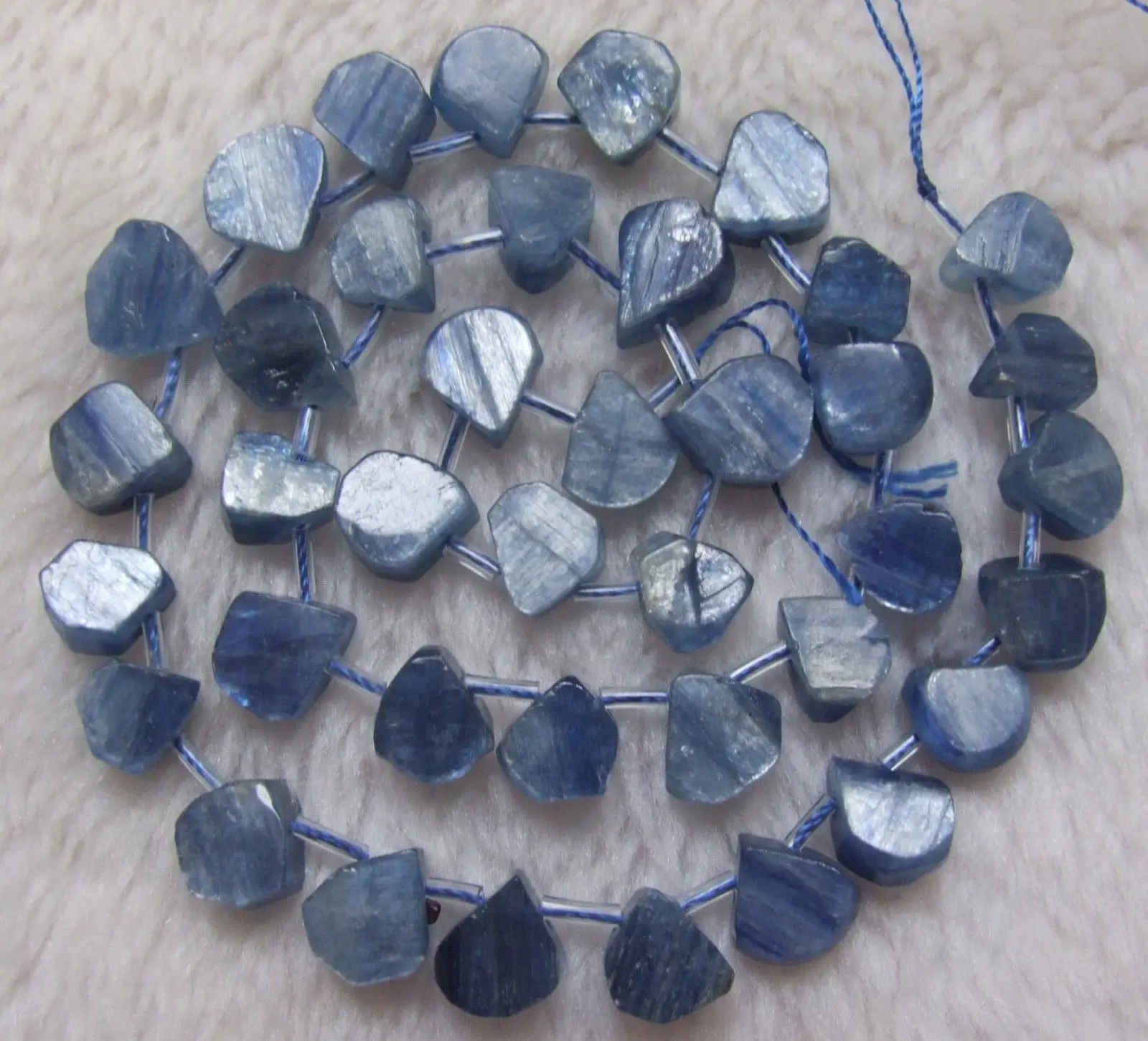 9x10mm Natural Blue Kyanite Teardrop Loose Beads 15.5&quot | Украшения и аксессуары