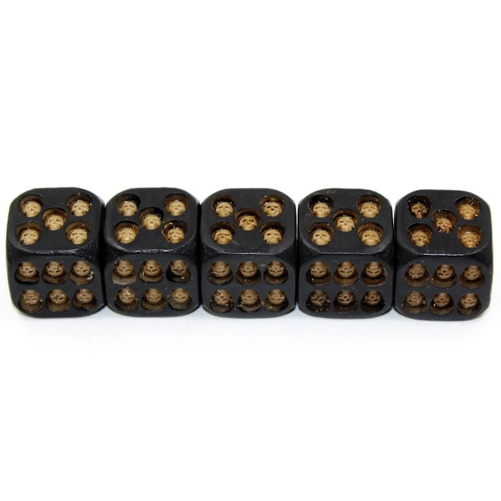 5Pcs/set Creative Skull Bones Dice Six Sided Skeleton Dices Club Pub Party Game Toys Resin Dice for Board Game Dropshipping