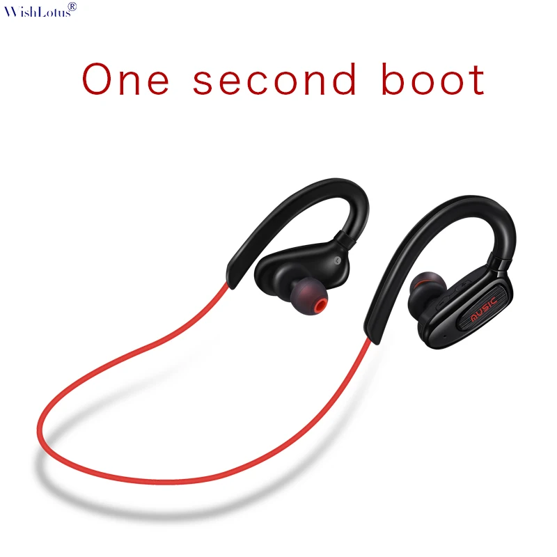 Беспроводные спортивные Bluetooth-наушники WishLotus S50 CSR4.1 подвесные наушники типа одна
