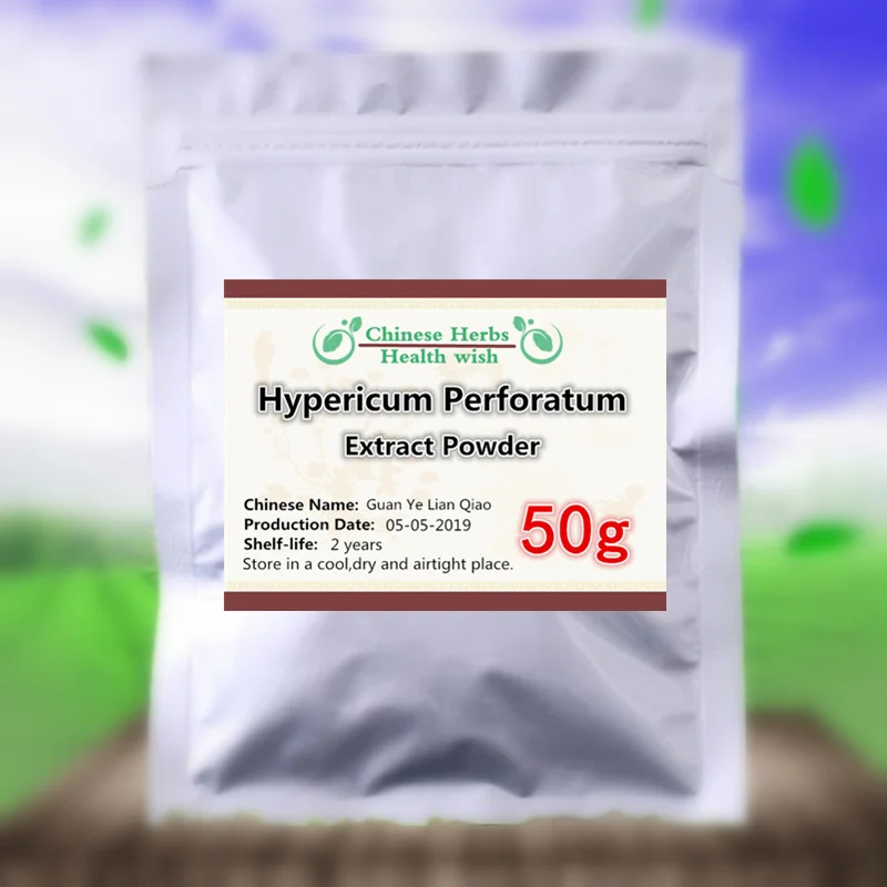 

50-1000g,Relieving Depression & Anxiety,Natural St John's Wort Extract Hypericin Powder,Guan Ye Lian Qiao,Promotes Restful Sleep