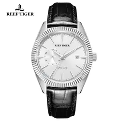 Риф Тигр/RT Элитная одежда часы для мужчин сталь Ремешок из телячьей кожи механические часы водостойкие аналоговые часы reloj hombre RGA1616