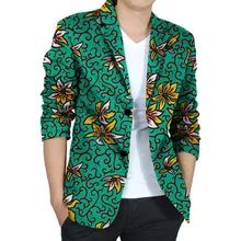 Handsome african men dashiki suit custom fashion african print blazer party mens suit of africa clothing for wedding