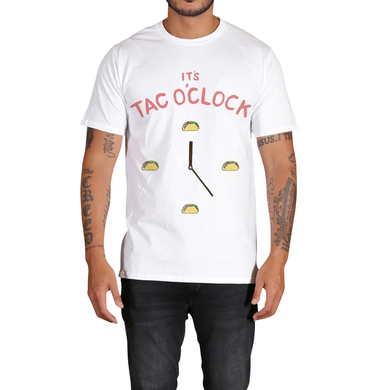 Лидер продаж TAC часов футболка аниме Для мужчин белый Homme 3D Camiseta хлопок новинка