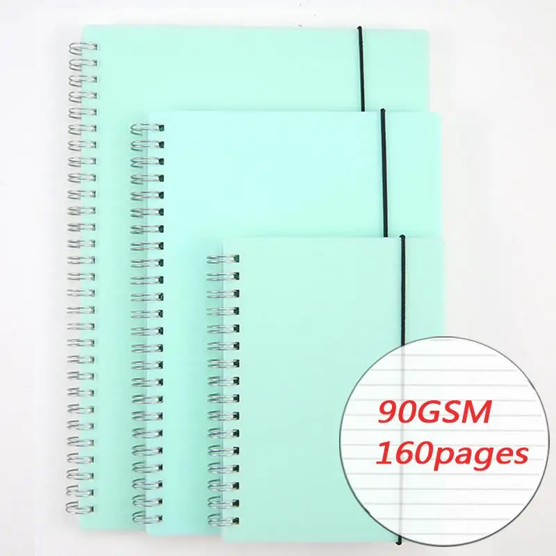 A4 B5 большой размер PP скраб Bullet Journal 5 мм точечный блокнот в сетку точечная бумага Блокнот Пользовательский логотип тетрадь для школы - Цвет: Line