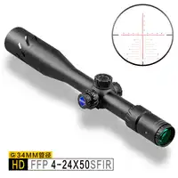 Entdeckung HD 4-24X50 SFIR SLT FFP IR-MIL Taktische Long Range Schießen Jagd zielfernrohr 34mm Rohr Erste Brenn Flugzeug Gewehr umfang