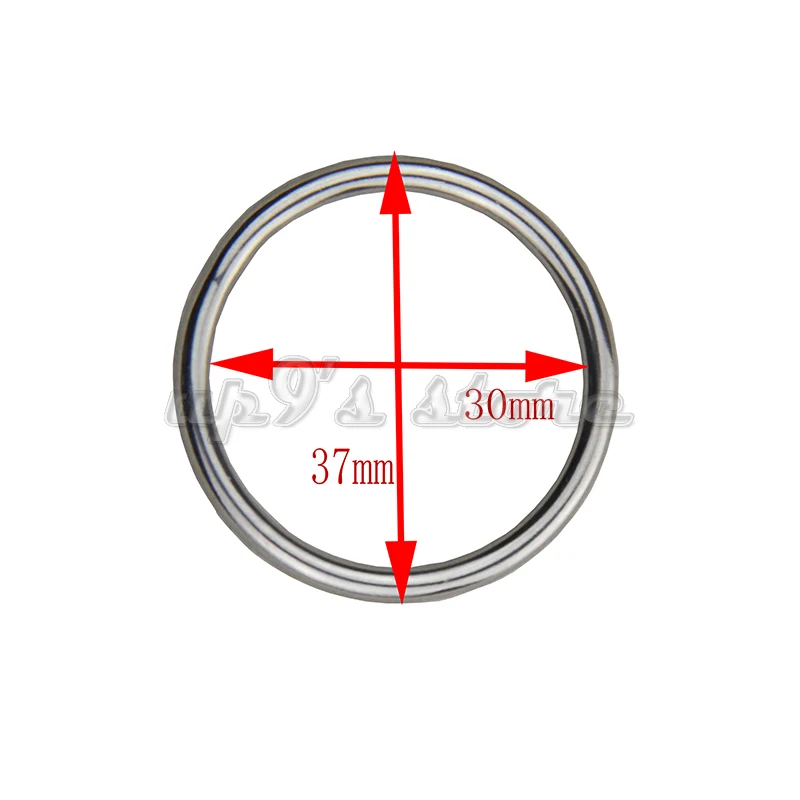 

10PCS 3x30MM Forged AISI 316 Stainless Steel Welded Round Ring Boat Hardware Rigging Hardware