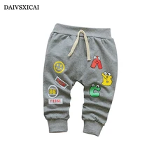 Daivsxicai/весенние штаны милые Хлопковые Штаны для маленьких девочек с героями мультфильмов осенние штаны для новорожденных детей от 7 до 24 месяцев