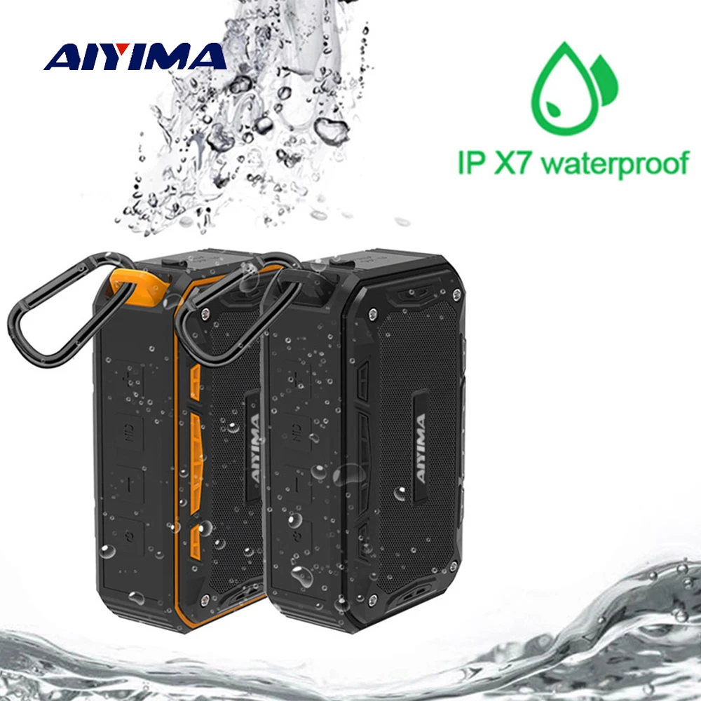 

AIYIMA Mini Altavoz Bluetooth Speaker Portable Audio Outdoor Music Player IPX7 Wireless Waterproof Shower Speakers With TF Card