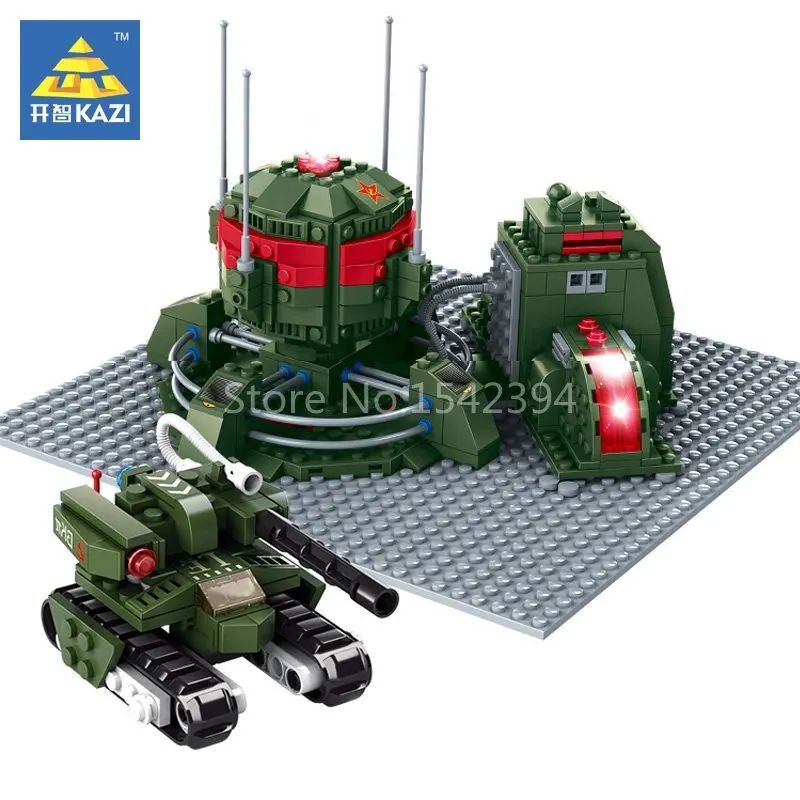 KAZI Iron Curtain Red Alert 3 Army Tank Educational Building Brick Plastic Model Kits Gift Toys For Children Construction Blocks kaizi red alert 3 series soviet apocalypse tank military model building educational toy for children brinquedo christmas gifts