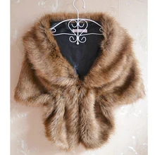 57'' Women Plus Size Faux Rabbit Fox Fur Cape Fake Full Pelt Shawl Sleeveless Gilet Poncho Bride V Neck Wide Warm Wrap Vest Coat