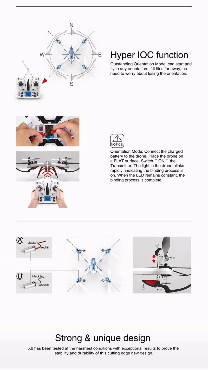 Yizhan Тарантул X6 2,4G 6-осевой Квадрокоптер с дистанционным управлением Drone RC вертолет с HD Камера PK Syma x8c x8w