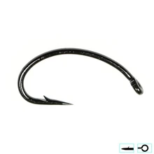 100 pçs mosca amarrando gancho nymph bug camarão scud pupae larvas caddis moscas ganchos de pesca #8 ##16(China)