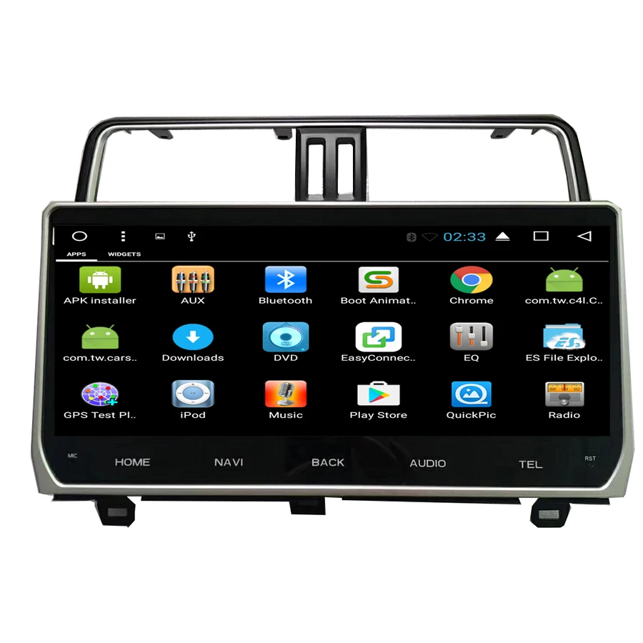 12," Android автомобильный мультимедийный стерео радио аудио DVD gps навигация Sat Nav Головное устройство для Toyota Land Cruiser Prado 150