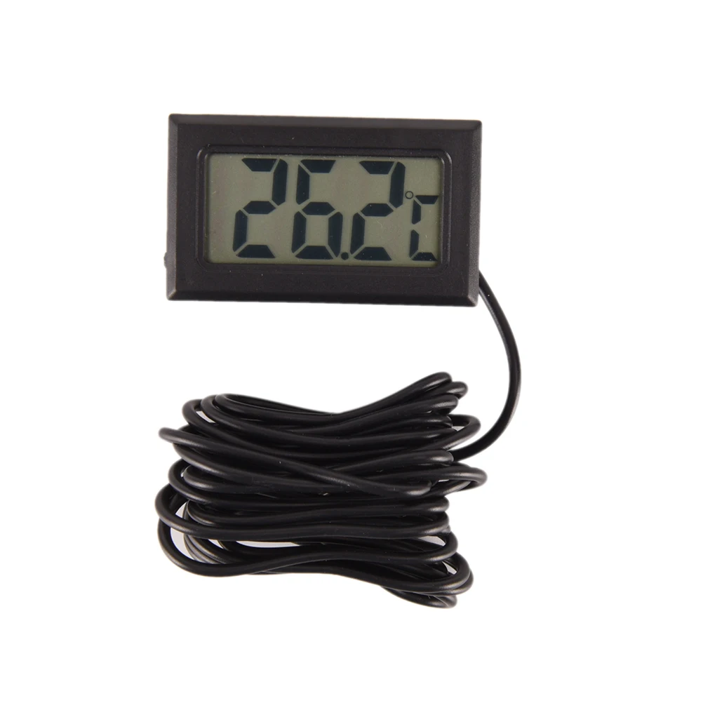 Electronic Refrigerator Thermometer Mini LCD Display Inlay Digital